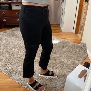 Madewell black boot cut jeans